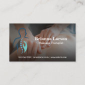 Massage Therapist Logo | Back Massage Session Visitekaartje (Voorkant)