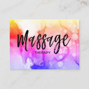 *~* Massage Therapist Logo Massage Therapy QR code Visitekaartje