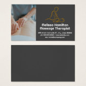 Massage Therapist Logo Visitekaartje (Voorkant /achterkant)