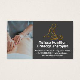 Massage Therapist Logo Visitekaartje