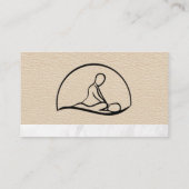 Massage Therapist Logo | Visitekaartje van het blo (Achterkant)