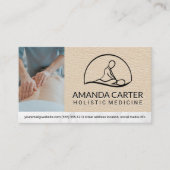 Massage Therapist Logo | Visitekaartje van het blo (Voorkant)