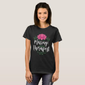Massage Therapist Lotus Classy Spa Massage Therapy T-shirt (Voorkant volledig)
