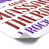 Massage Therapist massage therapie Ik heb twee mas Poster (Hoek)