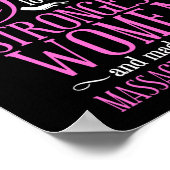 Massage Therapist massage Therapy gevonden de God Poster (Hoek)