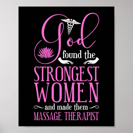 Massage Therapist massage Therapy gevonden de God Poster (Voorkant)