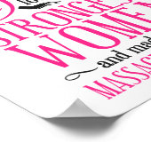 Massage Therapist massage Therapy gevonden de God Poster (Hoek)