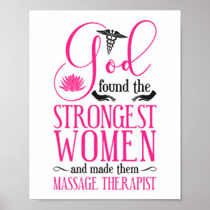 Massage Therapist massage Therapy gevonden de God Poster