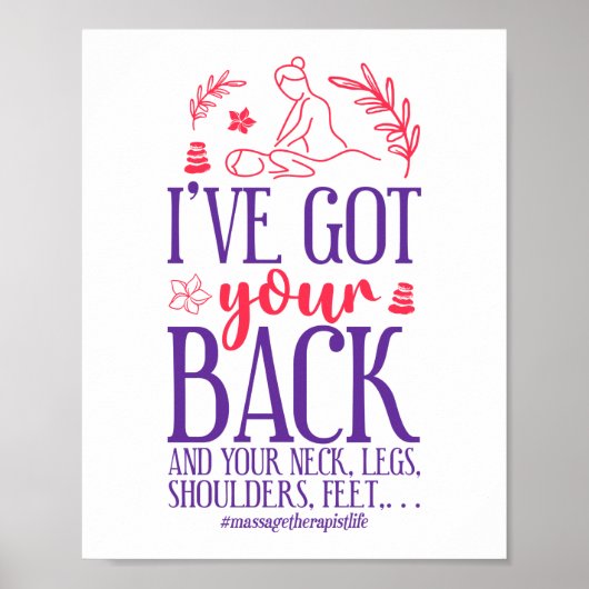 Massage Therapist Massage Therapy Ik heb jouw mass Poster (Voorkant)