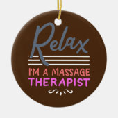 Massage Therapist Massage Therapy Keramisch Ornament (Voorkant)