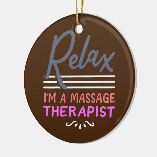 Massage Therapist Massage Therapy Keramisch Ornament (Links)