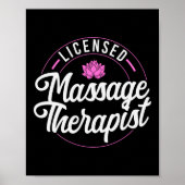 Massage Therapist Massage Therapy Licensed Massage Poster (Voorkant)