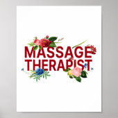 Massage Therapist Massage Therapy Massage Therapy Poster (Voorkant)