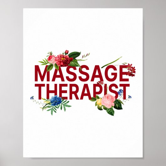 Massage Therapist Massage Therapy Massage Therapy Poster (Voorkant)