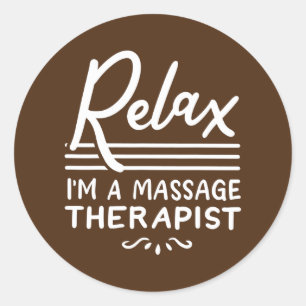 Massage Therapist Massage Therapy Ronde Sticker