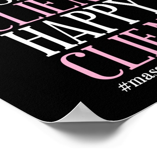 Massage Therapist Massage Therapy Snoring Client Poster (Hoek)