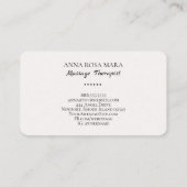 *~* Massage Therapist Massage Therapy Waterverf Visitekaartje (Achterkant)