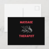 Massage Therapist Massaging Briefkaart (Voorkant / Achterkant)