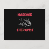Massage Therapist Massaging Briefkaart (Voorkant)