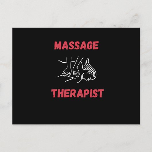 Massage Therapist Massaging Briefkaart (Voorkant)