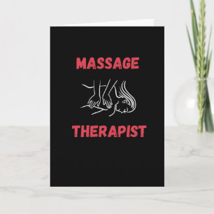Massage Therapist Massaging Kaart