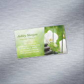 Massage Therapist Meditation Zen Spa Salon Visitekaartje Magneet (Voorbeeld)