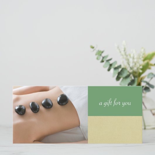 Massage Therapist of Day Spa Cadeaubonnen (Staand voorkant)