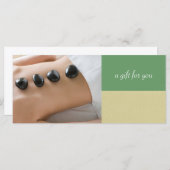 Massage Therapist of Day Spa Cadeaubonnen (Voorkant / Achterkant)