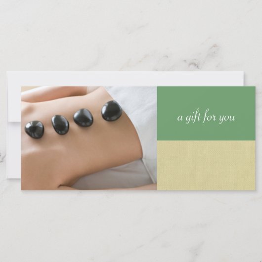 Massage Therapist of Day Spa Cadeaubonnen (Voorkant)