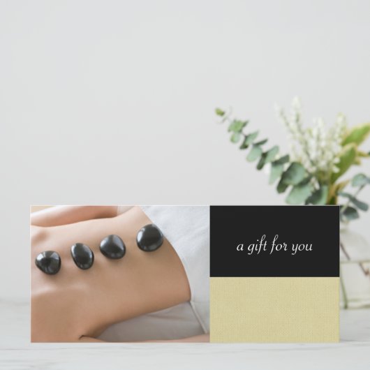 Massage Therapist of Day Spa Cadeaubonnen (Staand voorkant)