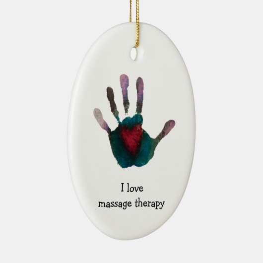Massage Therapist Ornament (Rechts)