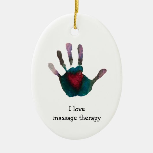 Massage Therapist Ornament (Voorkant)