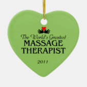 Massage Therapist Ornament (Voorkant)