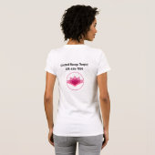 Massage Therapist Personeel Logo Sjabloon Shirten T-shirt (Achterkant volledig)