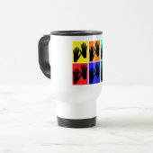Massage Therapist Pop Art Gifts Reisbeker (Voorkant links)