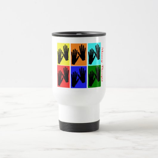 Massage Therapist Pop Art Gifts Reisbeker (Center)