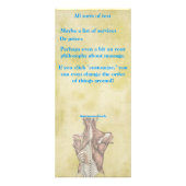 Massage Therapist Rack Cards Reclamekaart (Achterkant)