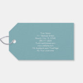 Massage Therapist Salon Spa Stylist Zen Stone Hang Cadeaulabel (Achterkant Horizontaal)