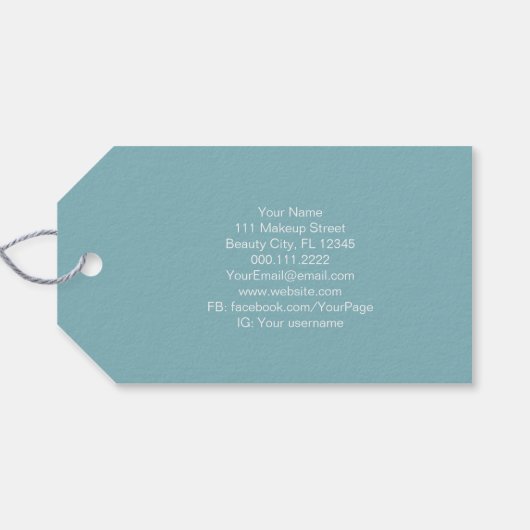 Massage Therapist Salon Spa Stylist Zen Stone Hang Cadeaulabel (Achterkant Horizontaal)