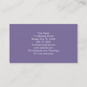 Massage Therapist Salon Spa Stylist Zen Stones Visitekaartje (Achterkant)