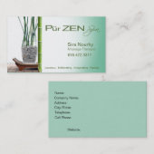 Massage Therapist Spa Business Card-sjabloon Visitekaartje (Voorkant / Achterkant)