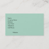 Massage Therapist Spa Business Card-sjabloon Visitekaartje (Achterkant)