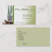 Massage Therapist Spa Business Card-sjabloon Visitekaartje (Voorkant / Achterkant)