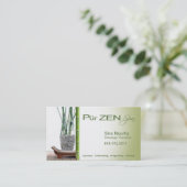 Massage Therapist Spa Business Card-sjabloon Visitekaartje (Staand voorkant)