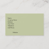 Massage Therapist Spa Business Card-sjabloon Visitekaartje (Achterkant)