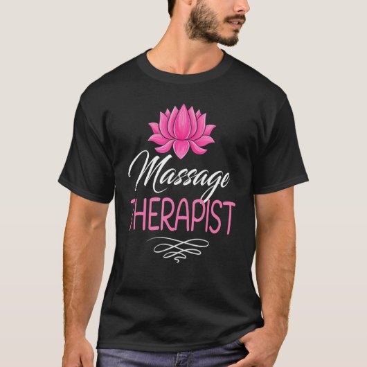 Massage Therapist Spa Massage Therapy Day Lotus T-shirt (Voorkant)