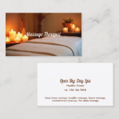 Massage Therapist Spa Visitekaartje (Voorkant / Achterkant)