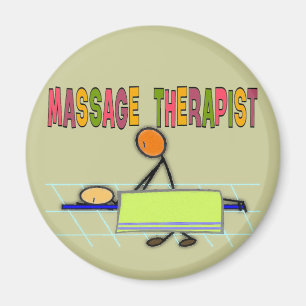Massage Therapist Stick People Design Gifts Magneet