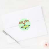 Massage Therapist Stick People Design Gifts Ronde Sticker (Envelop)