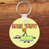 Massage Therapist Stick People Design Gifts Sleutelhanger (Voorkant)